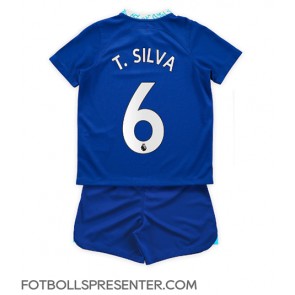 Chelsea Thiago Silva #6 Hemmatröja Barn 2022-23 Kortärmad (+ korta byxor)